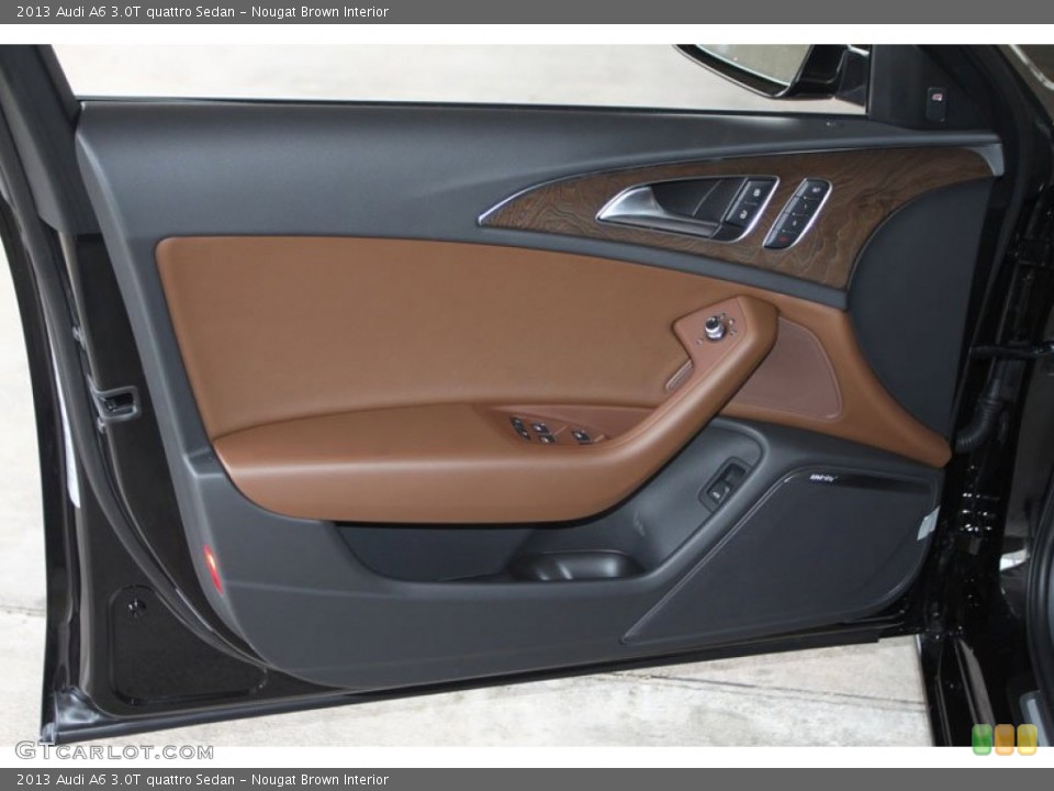 Nougat Brown Interior Door Panel for the 2013 Audi A6 3.0T quattro Sedan #68540458