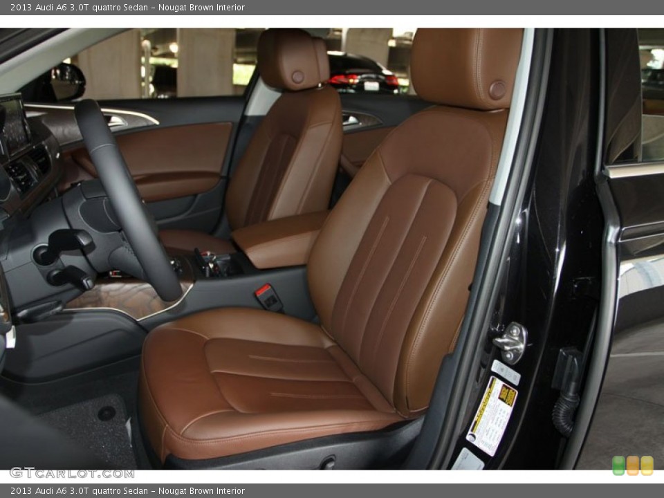 Nougat Brown Interior Front Seat for the 2013 Audi A6 3.0T quattro Sedan #68540476