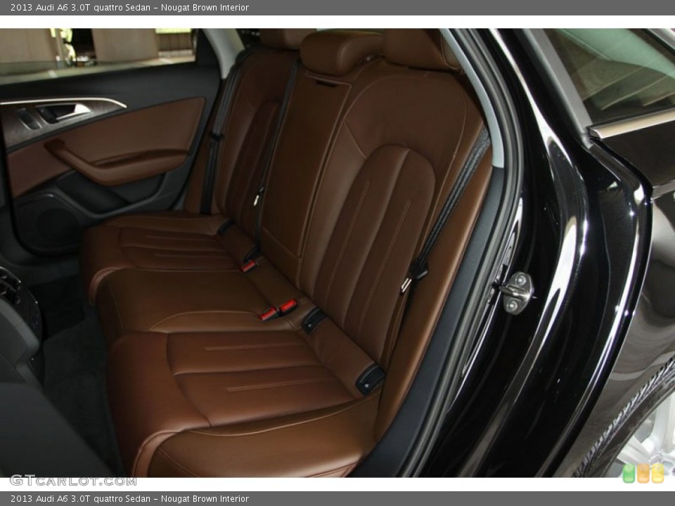 Nougat Brown Interior Rear Seat for the 2013 Audi A6 3.0T quattro Sedan #68540482