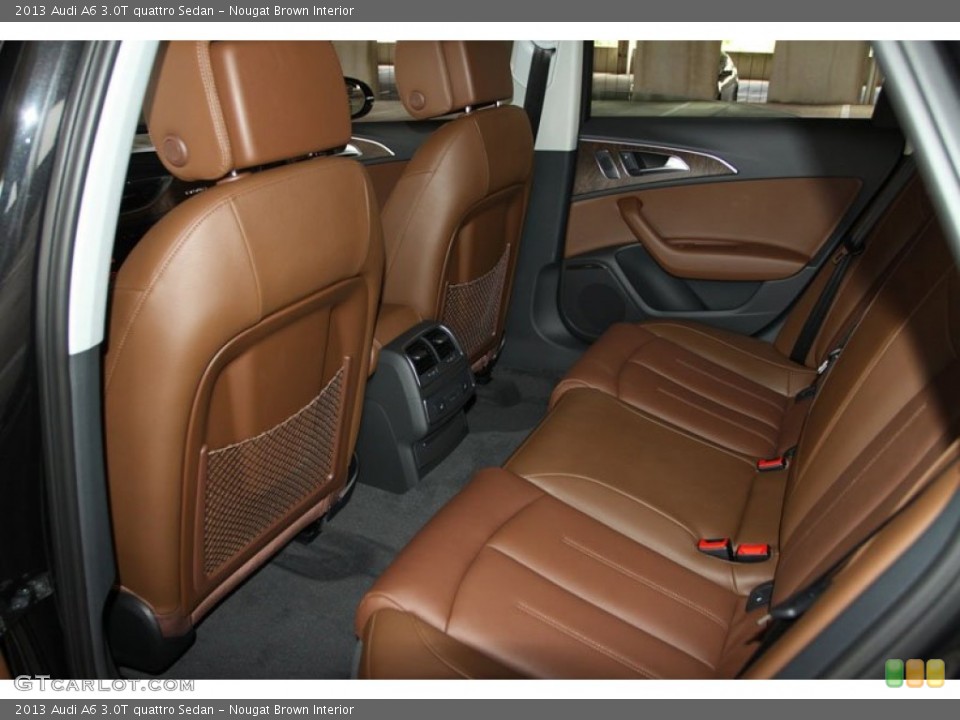 Nougat Brown Interior Rear Seat for the 2013 Audi A6 3.0T quattro Sedan #68540494