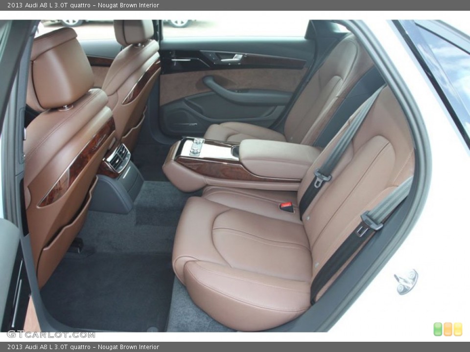 Nougat Brown Interior Rear Seat for the 2013 Audi A8 L 3.0T quattro #68541079