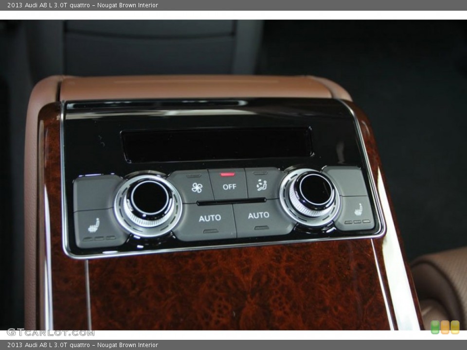 Nougat Brown Interior Controls for the 2013 Audi A8 L 3.0T quattro #68541109