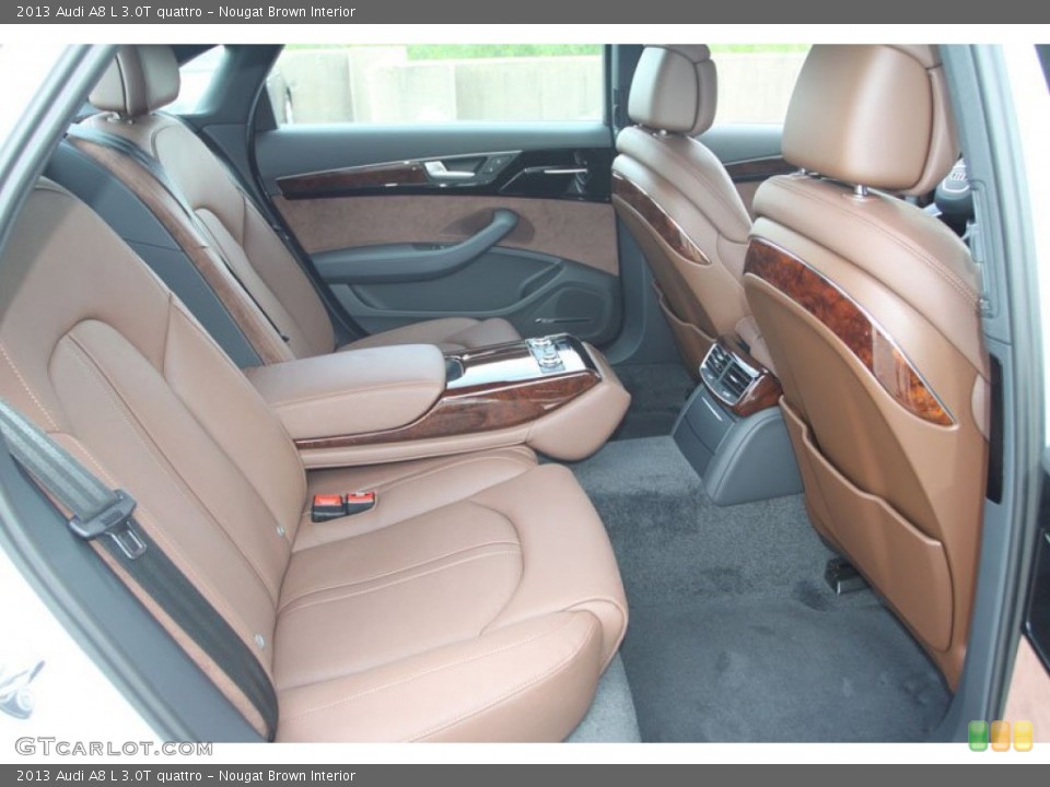 Nougat Brown Interior Rear Seat for the 2013 Audi A8 L 3.0T quattro #68541145