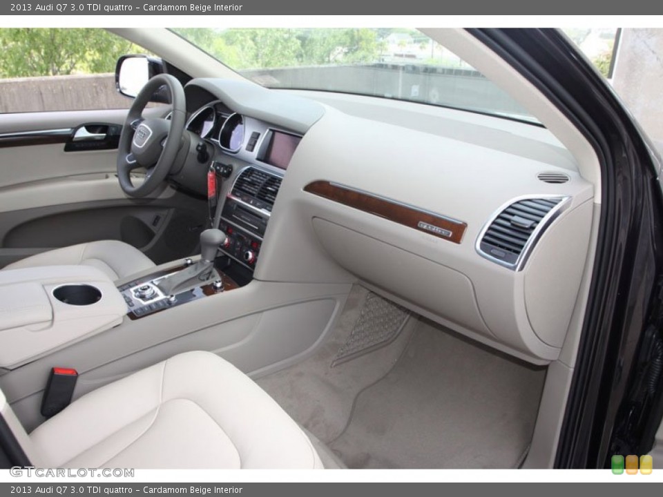 Cardamom Beige Interior Dashboard for the 2013 Audi Q7 3.0 TDI quattro #68541526