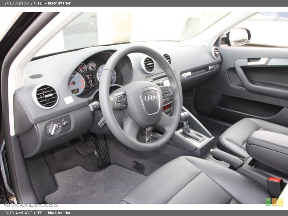 Black Interior Prime Interior for the 2013 Audi A3 2.0 TDI #68541910
