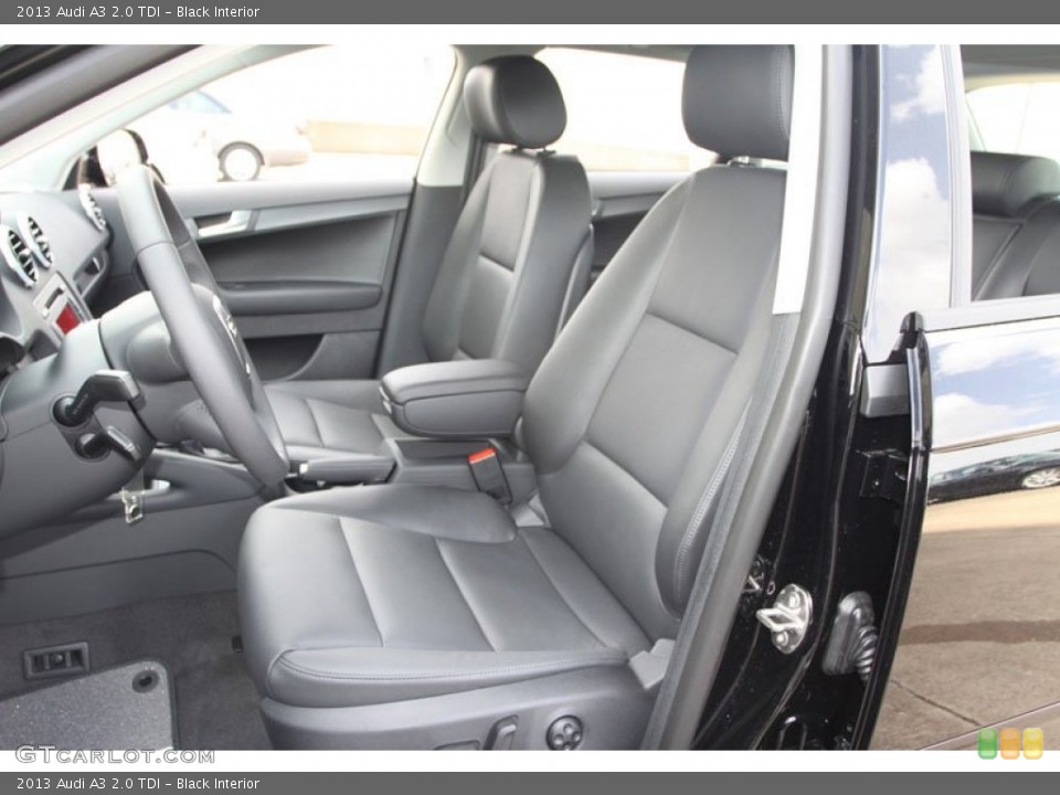 Black Interior Front Seat for the 2013 Audi A3 2.0 TDI #68541918