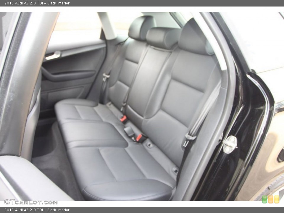 Black Interior Rear Seat for the 2013 Audi A3 2.0 TDI #68541926