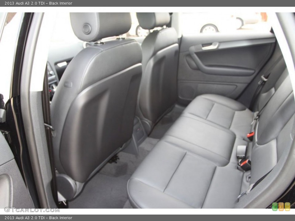 Black Interior Rear Seat for the 2013 Audi A3 2.0 TDI #68541934