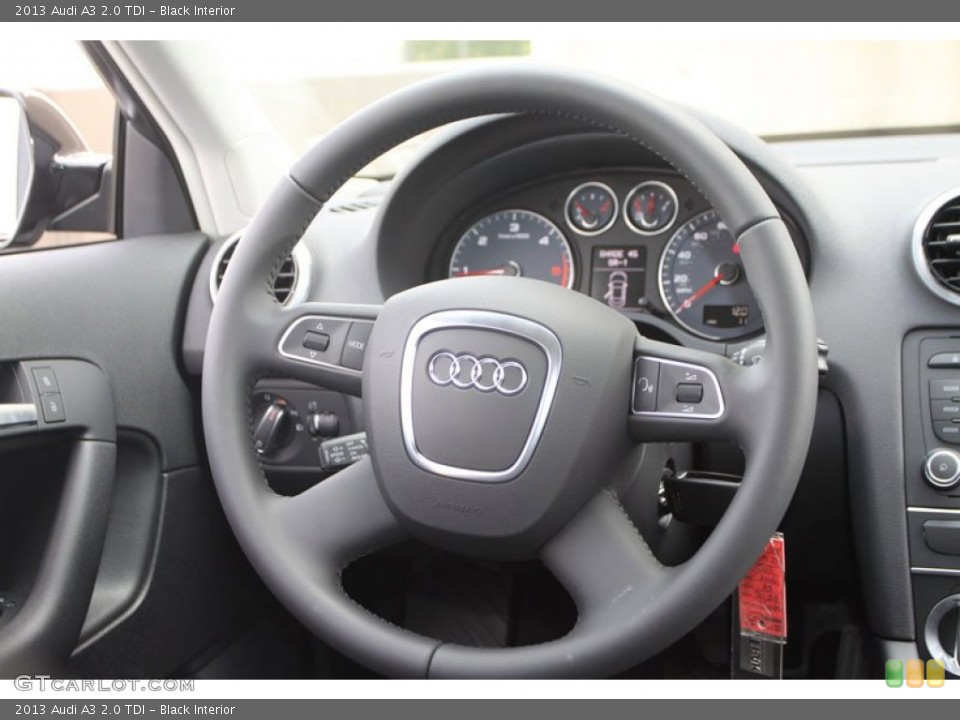 Black Interior Steering Wheel for the 2013 Audi A3 2.0 TDI #68541952