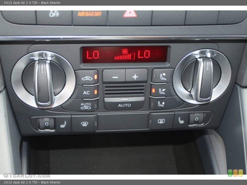 Black Interior Controls for the 2013 Audi A3 2.0 TDI #68541967