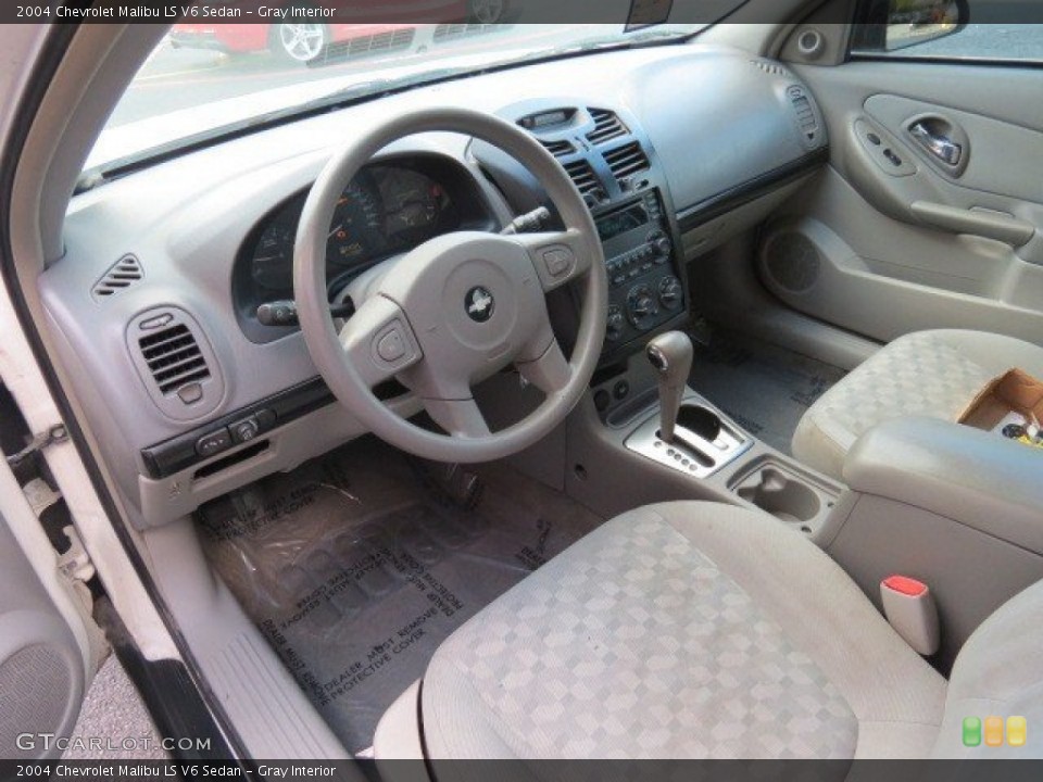 Gray Interior Prime Interior for the 2004 Chevrolet Malibu LS V6 Sedan #68542270