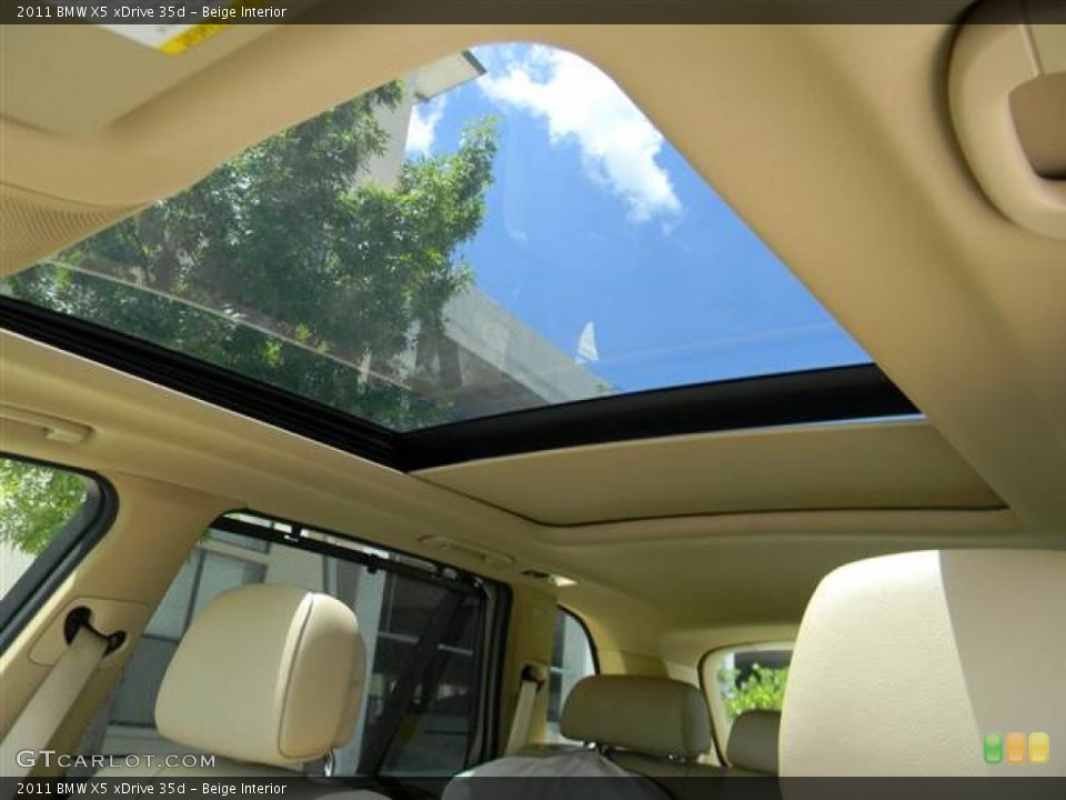 Beige Interior Sunroof for the 2011 BMW X5 xDrive 35d #68542876