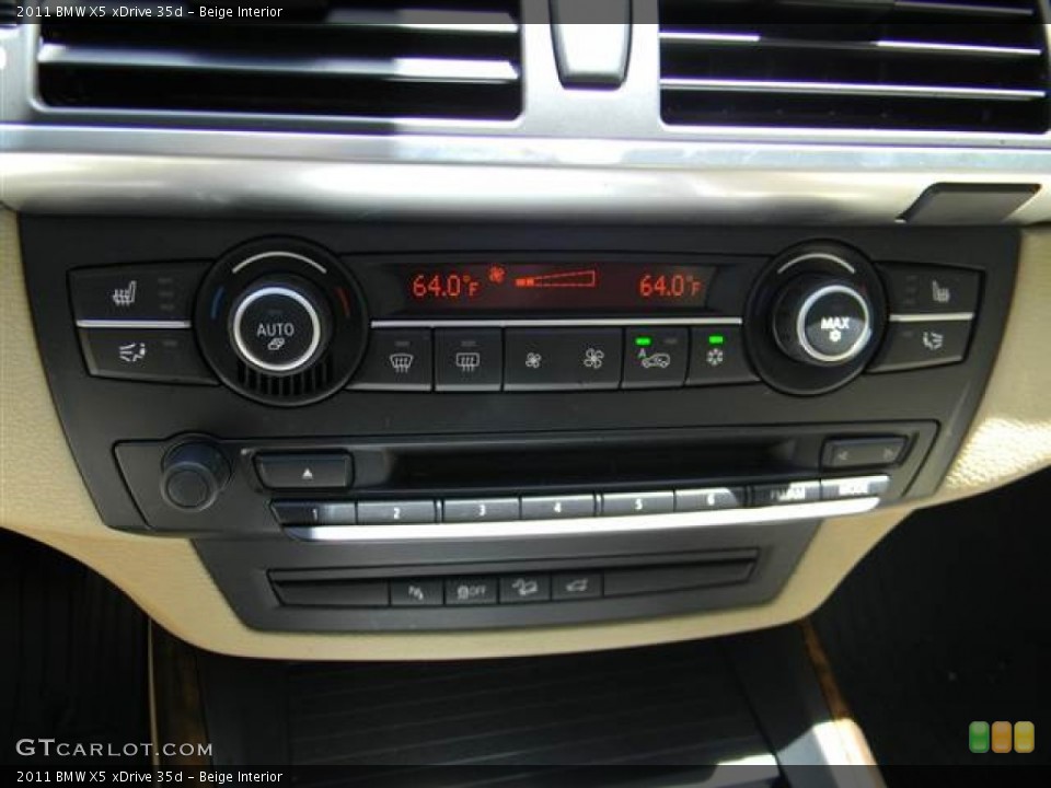 Beige Interior Controls for the 2011 BMW X5 xDrive 35d #68542885