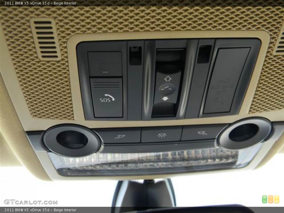 Beige Interior Controls for the 2011 BMW X5 xDrive 35d #68542909