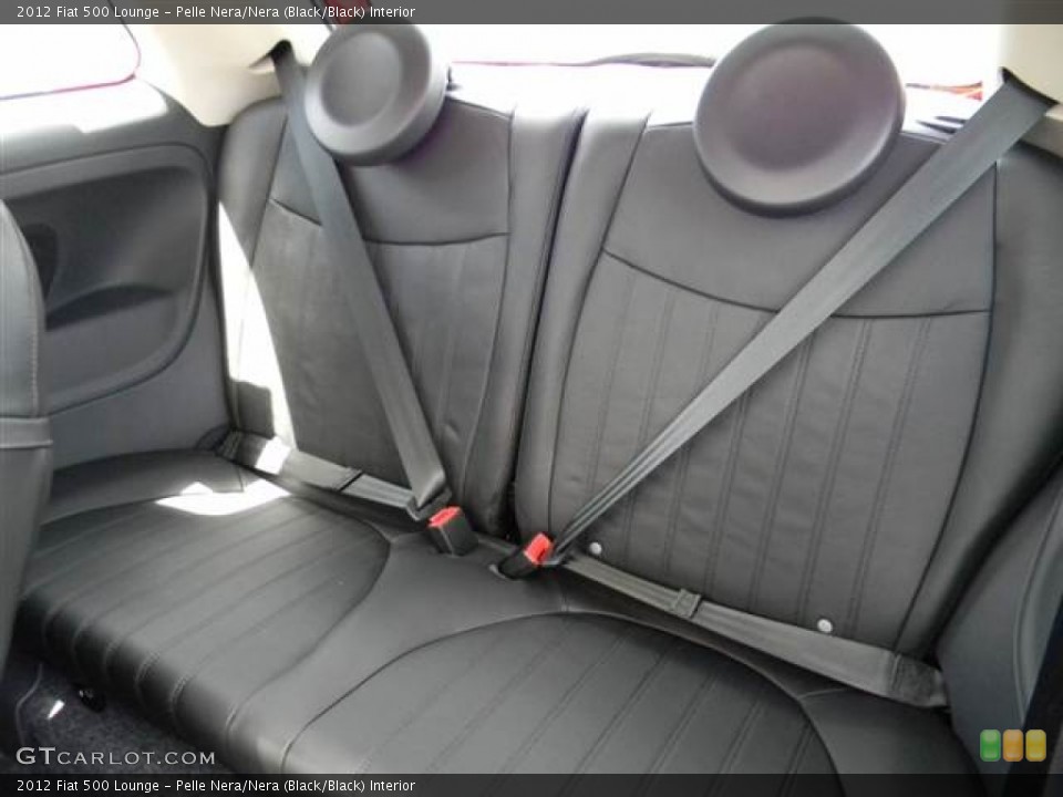 Pelle Nera/Nera (Black/Black) Interior Rear Seat for the 2012 Fiat 500 Lounge #68543605