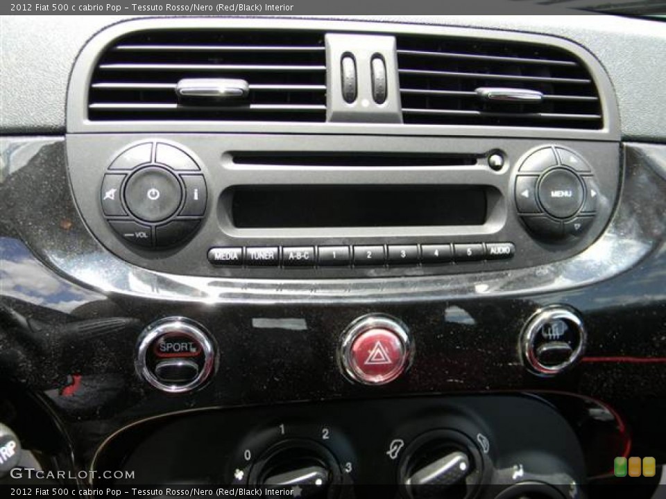 Tessuto Rosso/Nero (Red/Black) Interior Audio System for the 2012 Fiat 500 c cabrio Pop #68544415