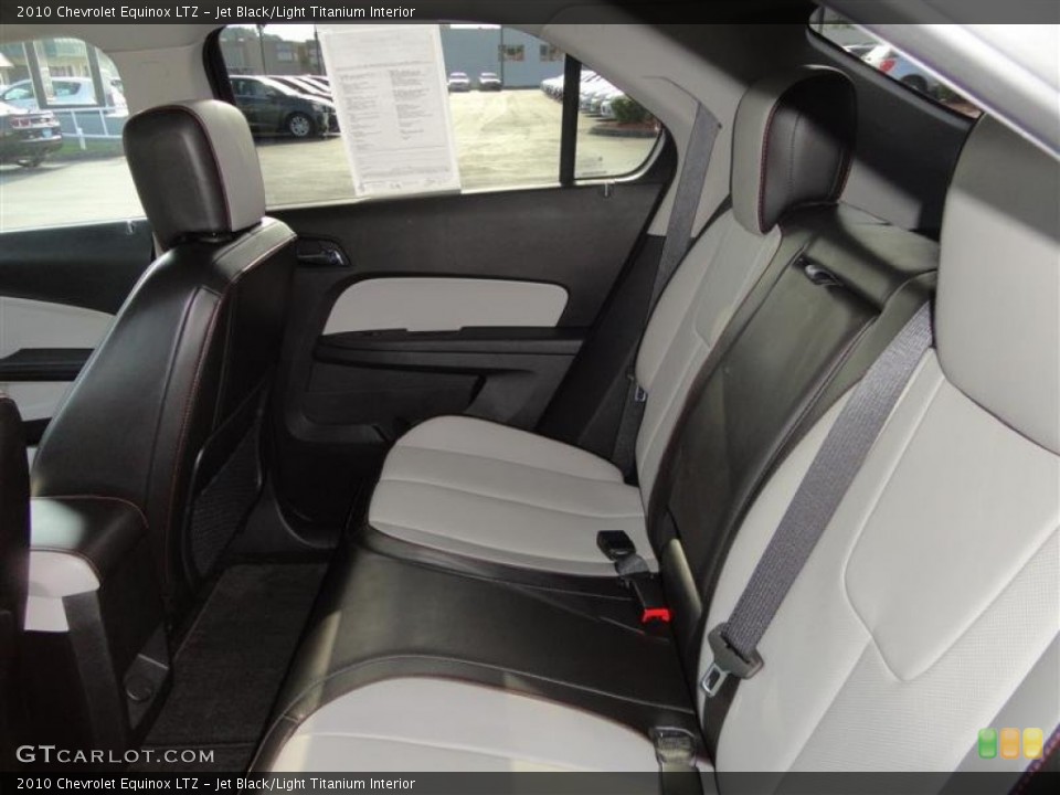 Jet Black/Light Titanium Interior Rear Seat for the 2010 Chevrolet Equinox LTZ #68544472