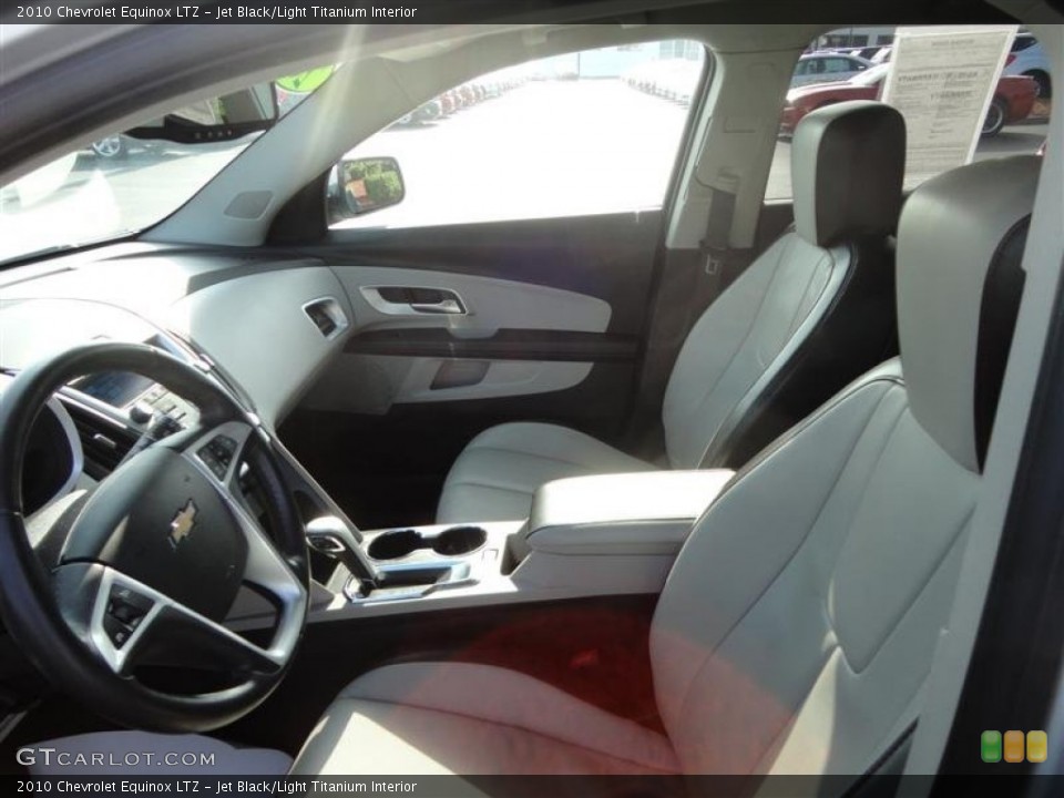 Jet Black/Light Titanium Interior Front Seat for the 2010 Chevrolet Equinox LTZ #68544490