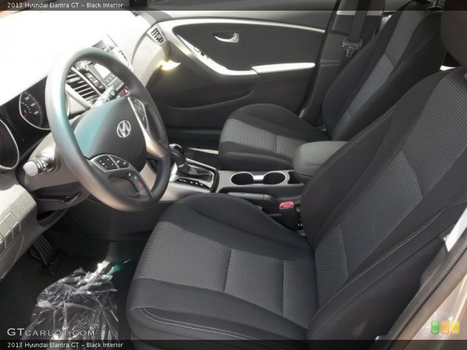 Black Interior Front Seat for the 2013 Hyundai Elantra GT #68545915