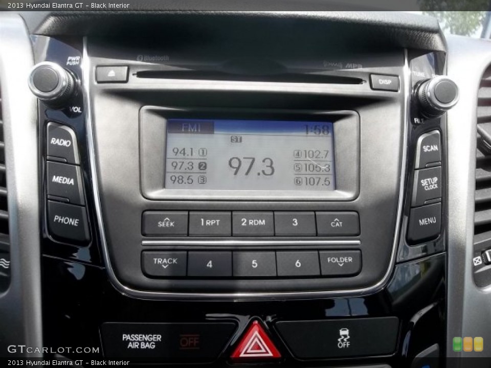 Black Interior Audio System for the 2013 Hyundai Elantra GT #68545933