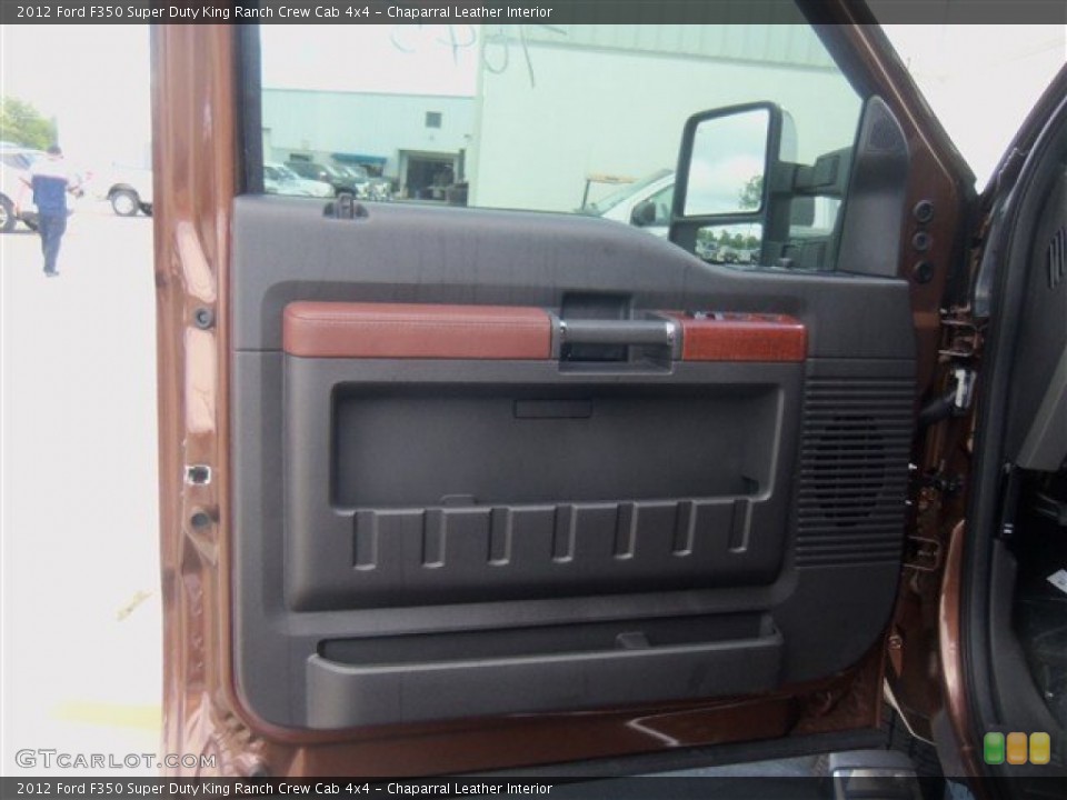 Chaparral Leather Interior Door Panel for the 2012 Ford F350 Super Duty King Ranch Crew Cab 4x4 #68546902