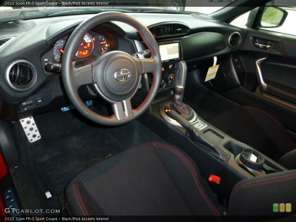 Black/Red Accents Interior Prime Interior for the 2013 Scion FR-S Sport Coupe #68547841
