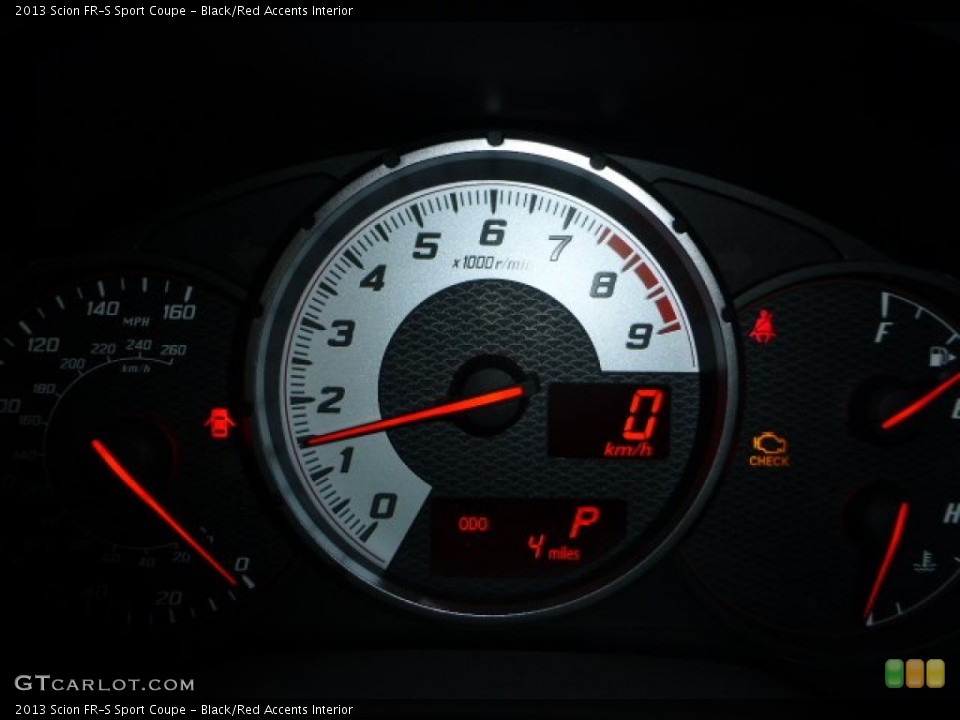 Black/Red Accents Interior Gauges for the 2013 Scion FR-S Sport Coupe #68547871