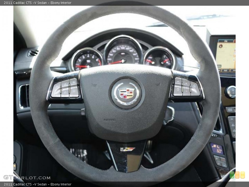 Ebony Interior Steering Wheel for the 2011 Cadillac CTS -V Sedan #68548826