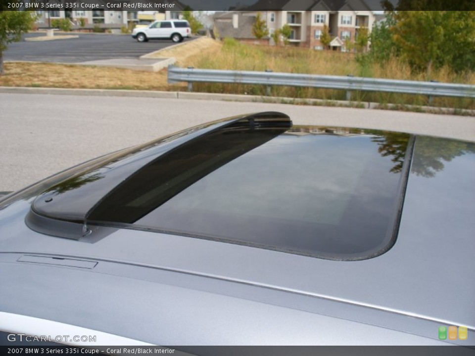 Coral Red/Black Interior Sunroof for the 2007 BMW 3 Series 335i Coupe #68549509