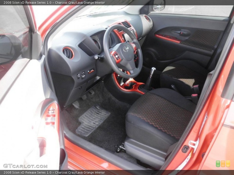 Charcoal Gray/Lava Orange Interior Photo for the 2008 Scion xD Release Series 1.0 #68550004