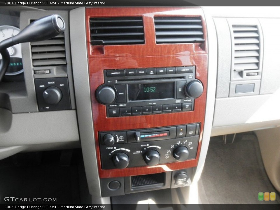 Medium Slate Gray Interior Controls for the 2004 Dodge Durango SLT 4x4 #68550256