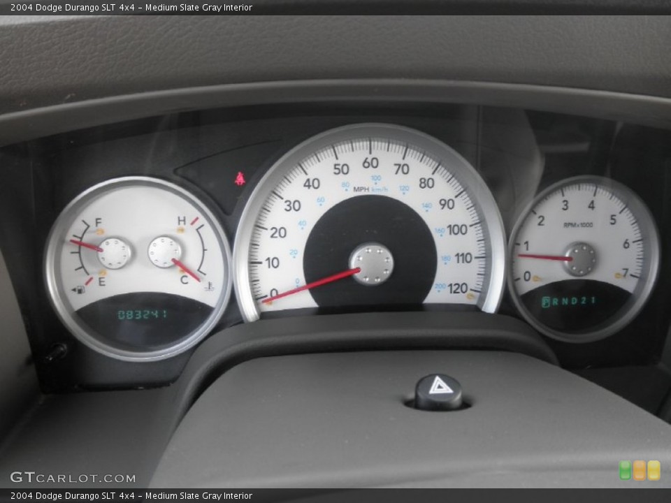 Medium Slate Gray Interior Gauges for the 2004 Dodge Durango SLT 4x4 #68550292