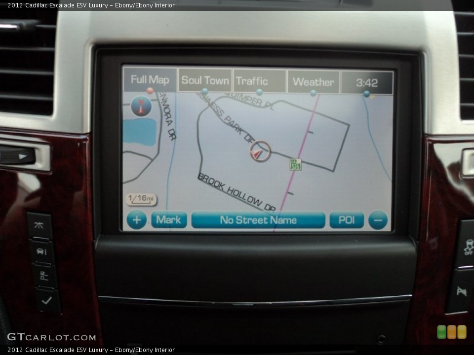 Ebony/Ebony Interior Navigation for the 2012 Cadillac Escalade ESV Luxury #68551489
