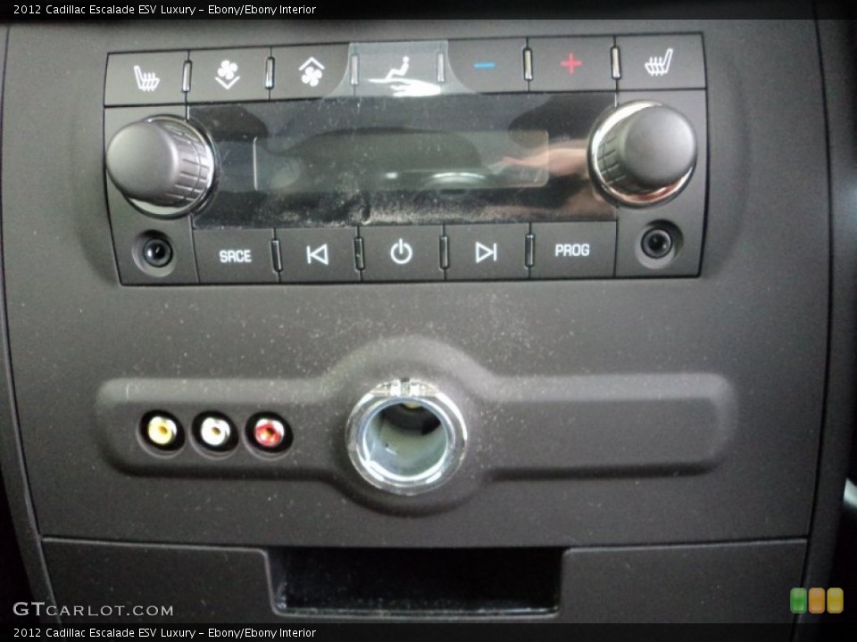 Ebony/Ebony Interior Controls for the 2012 Cadillac Escalade ESV Luxury #68551576