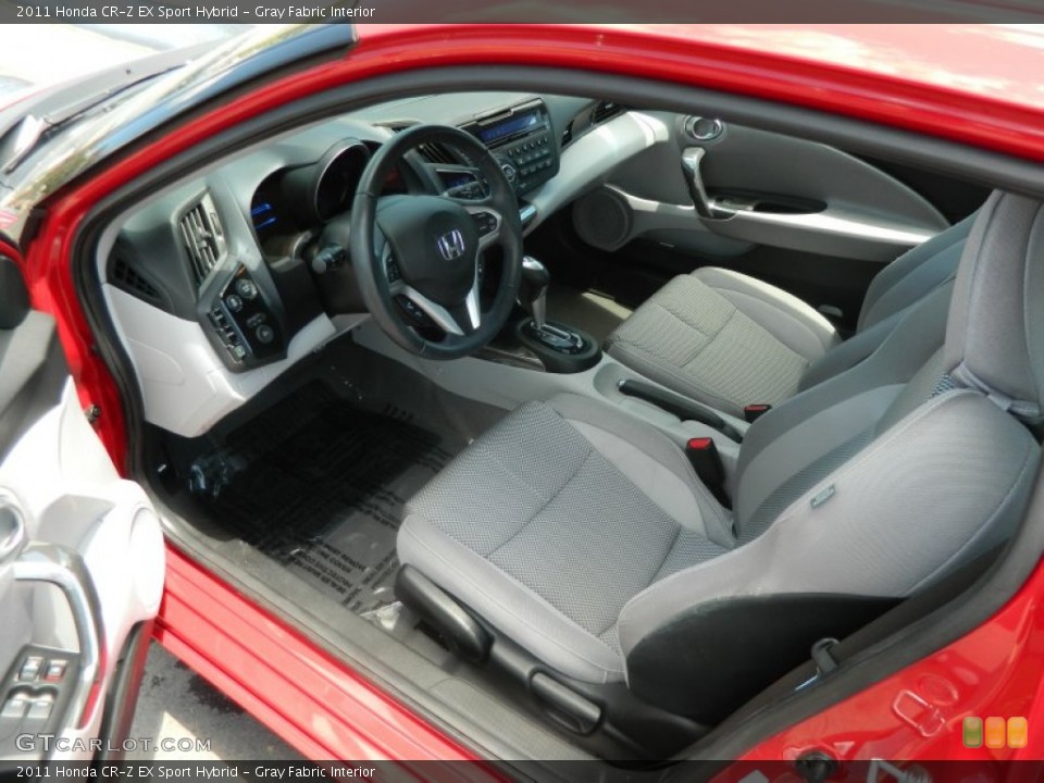 Gray Fabric Interior Prime Interior for the 2011 Honda CR-Z EX Sport Hybrid #68552464