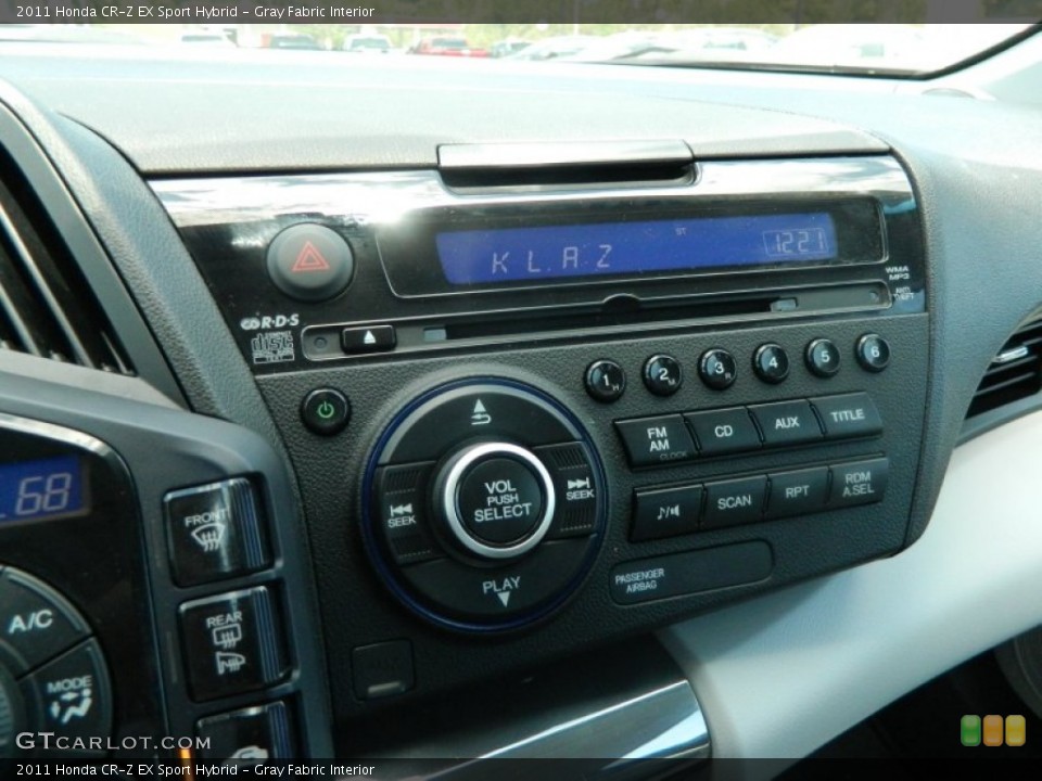 Gray Fabric Interior Controls for the 2011 Honda CR-Z EX Sport Hybrid #68552494