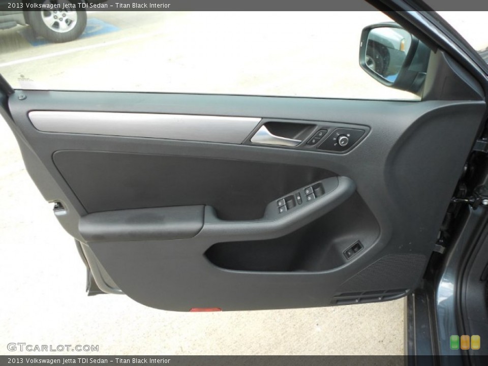 Titan Black Interior Door Panel for the 2013 Volkswagen Jetta TDI Sedan #68552833