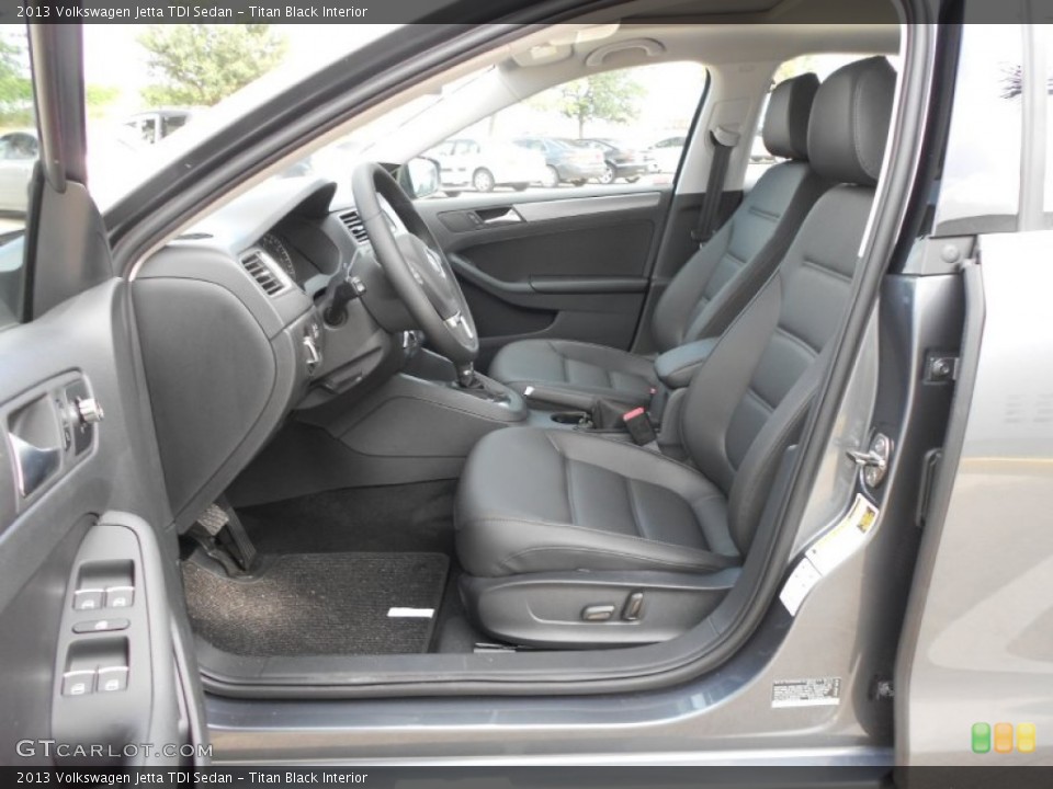 Titan Black Interior Photo for the 2013 Volkswagen Jetta TDI Sedan #68552842