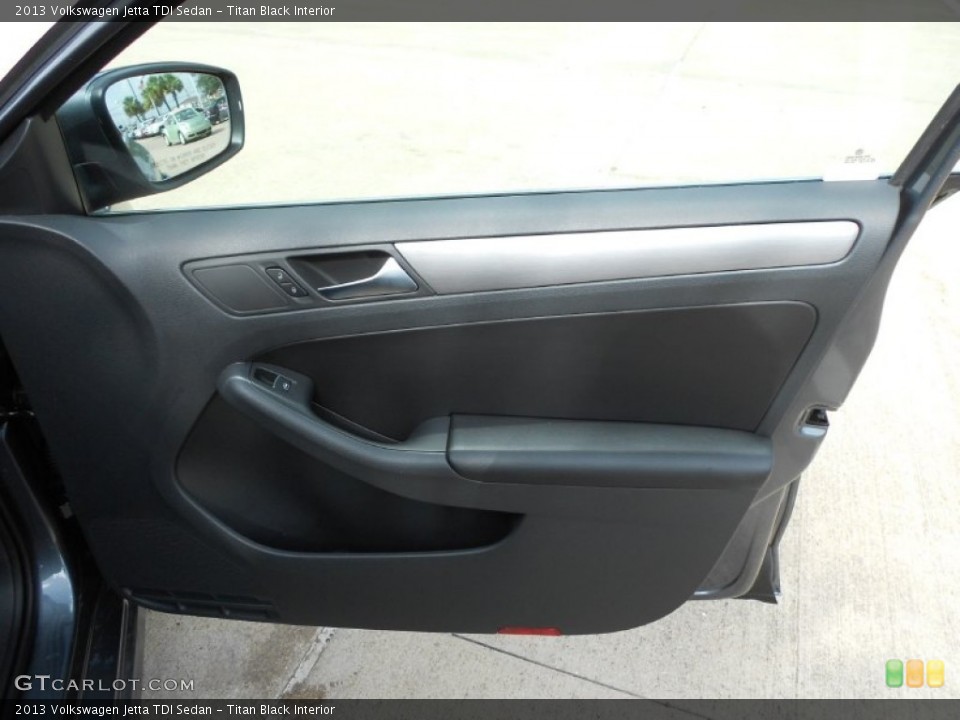 Titan Black Interior Door Panel for the 2013 Volkswagen Jetta TDI Sedan #68552851