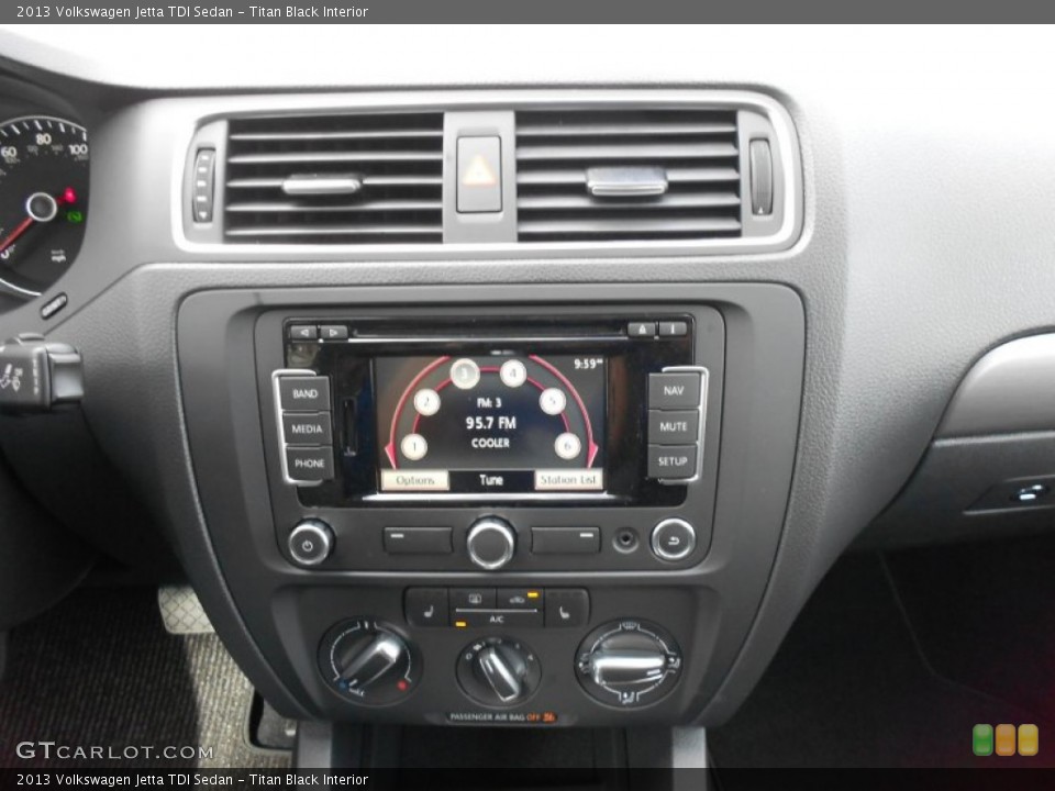 Titan Black Interior Dashboard for the 2013 Volkswagen Jetta TDI Sedan #68552899