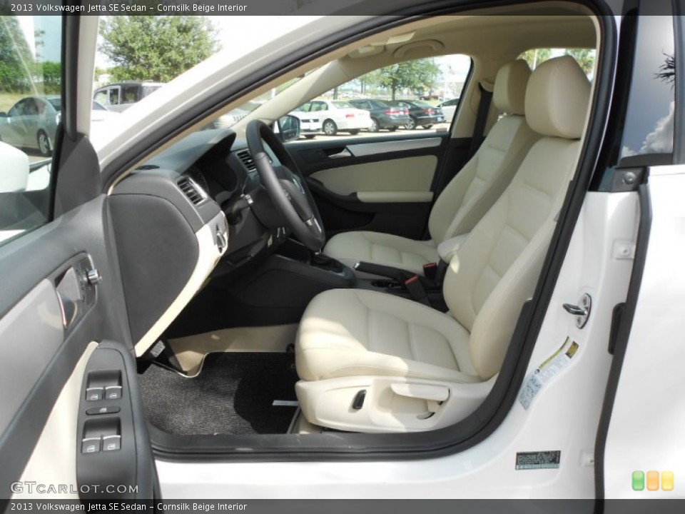 Cornsilk Beige Interior Photo for the 2013 Volkswagen Jetta SE Sedan #68553076