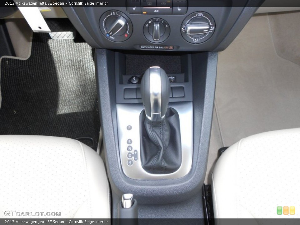 Cornsilk Beige Interior Transmission for the 2013 Volkswagen Jetta SE Sedan #68553127
