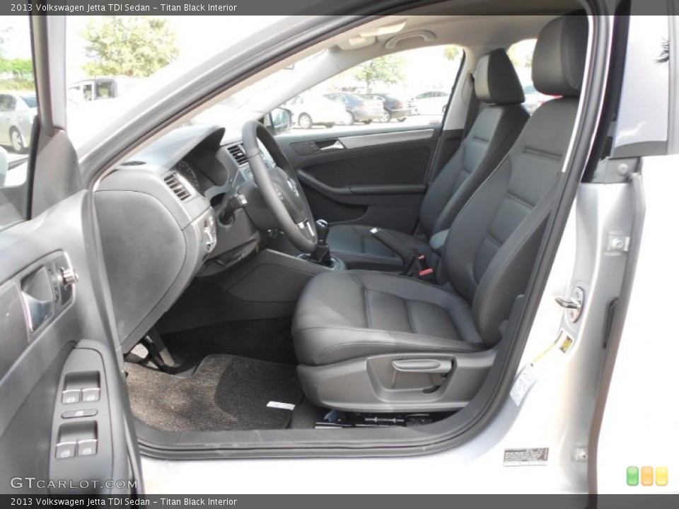 Titan Black Interior Photo for the 2013 Volkswagen Jetta TDI Sedan #68553481