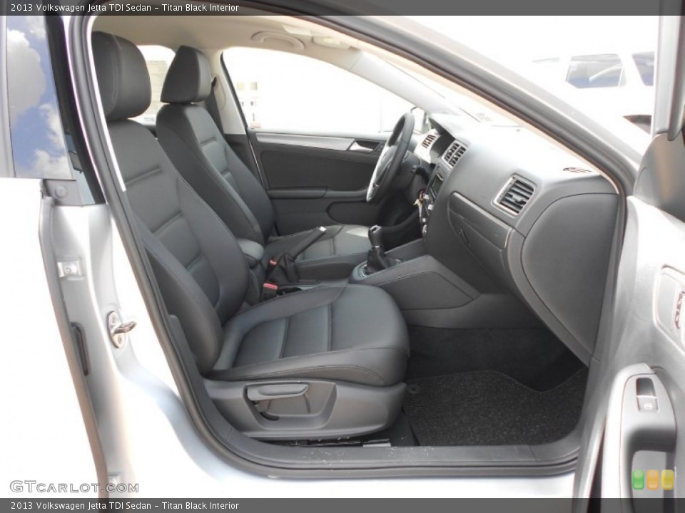 Titan Black Interior Photo for the 2013 Volkswagen Jetta TDI Sedan #68553499