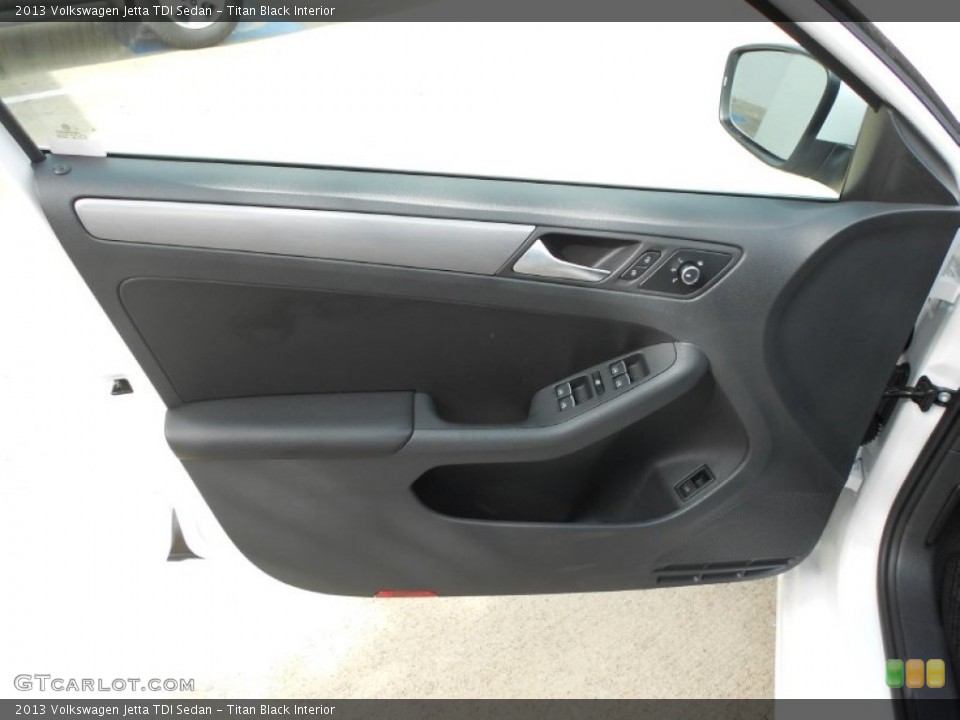 Titan Black Interior Door Panel for the 2013 Volkswagen Jetta TDI Sedan #68553676
