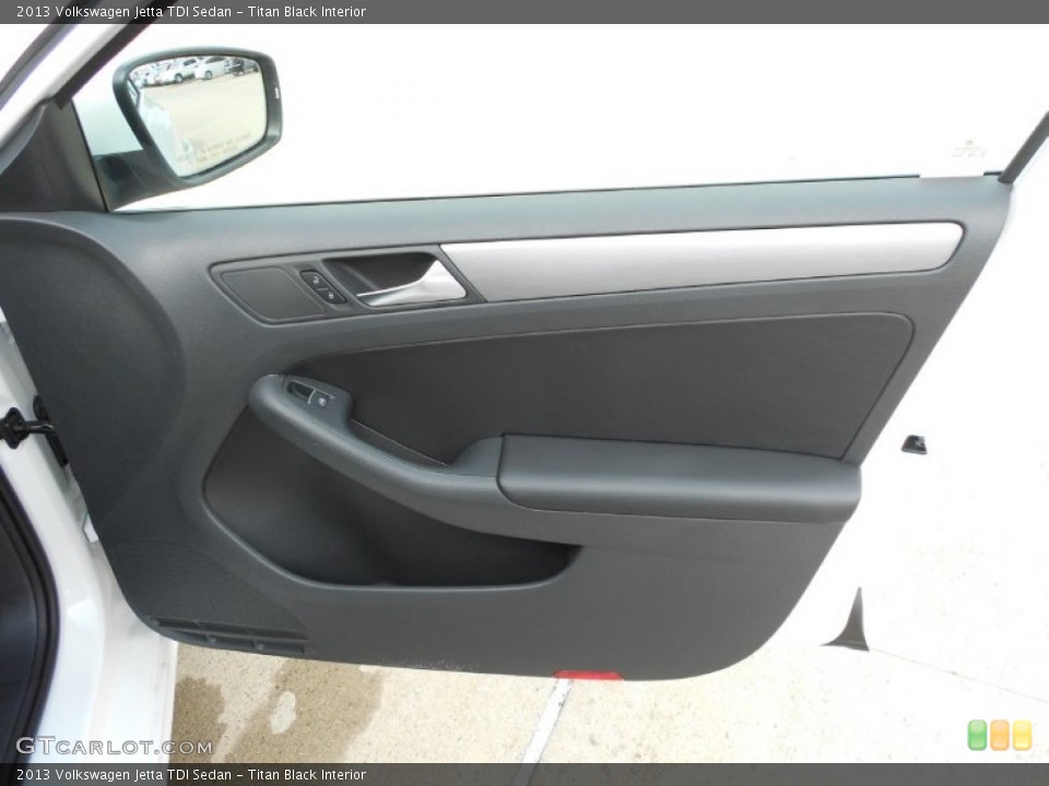Titan Black Interior Door Panel for the 2013 Volkswagen Jetta TDI Sedan #68553697