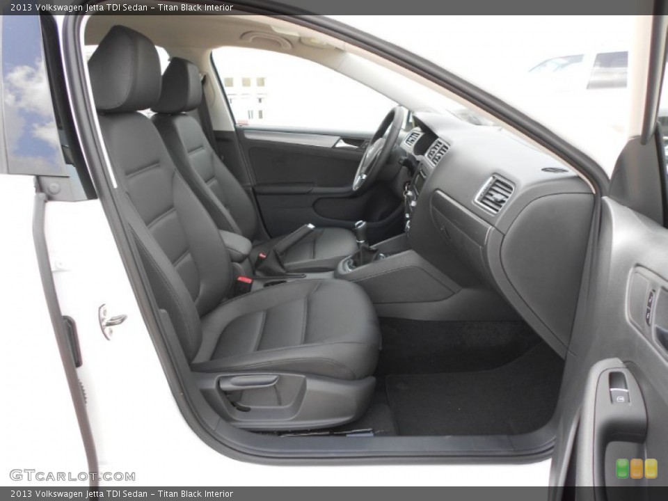 Titan Black Interior Photo for the 2013 Volkswagen Jetta TDI Sedan #68553709
