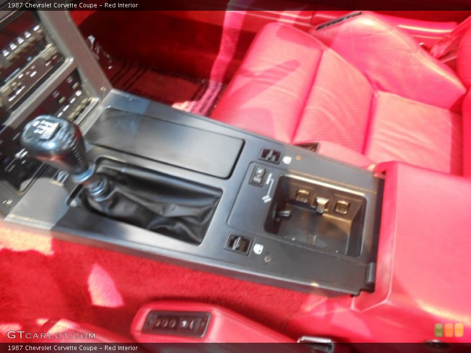 Red Interior Transmission for the 1987 Chevrolet Corvette Coupe #68556880