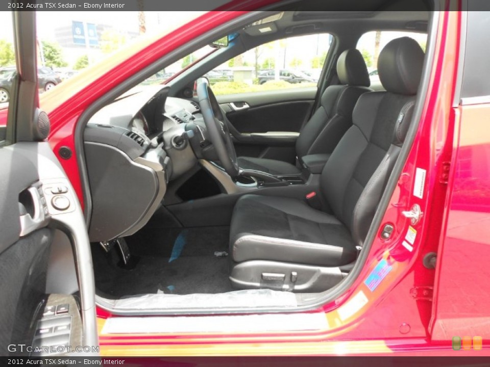 Ebony Interior Front Seat for the 2012 Acura TSX Sedan #68558644