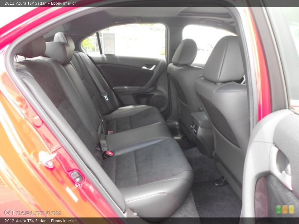 Ebony Interior Rear Seat for the 2012 Acura TSX Sedan #68558671